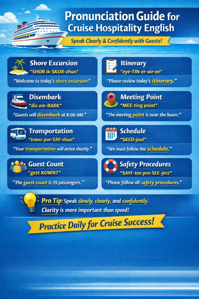 How to Prepare for a Cruise Ship Shore Excursion Job - English, Skills, and Real-World Scenarios